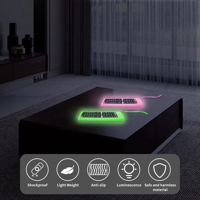 Alt view image 4 of 7 - (2+2 Packs) Universal Replacement Remote No Setup Fit LG All TV Remote with Anti-Lost Soft Protective Silicone Cover Case Green & Pink Compatible with LG All Smart LCD LED HDTV UHD OLED 3D 4K TVs