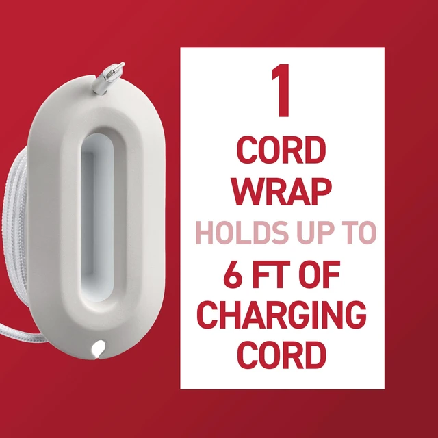 Alt view image 3 of 7 - Cord Wrap, 2 Units, 4 Medium Strips, White Cord Holder And Organizer For Desk, Office, Gaming, And Living Room, No Damage Adhesive Cord Management
