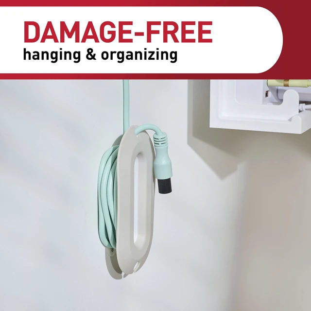 Alt view image 5 of 7 - Cord Wrap, 2 Units, 4 Medium Strips, White Cord Holder And Organizer For Desk, Office, Gaming, And Living Room, No Damage Adhesive Cord Management