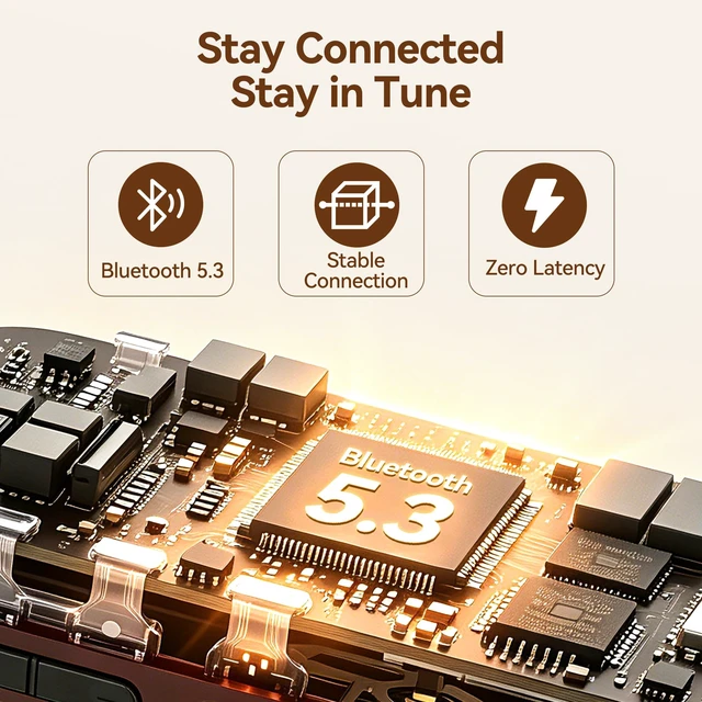 Alt view image 6 of 7 - 64GB USB C MP3 Player with Bluetooth, A59 Music Player with Clip 30 Hours Playback, with FM Radio, Recording, Support Mobile Phone Connection(Brown)