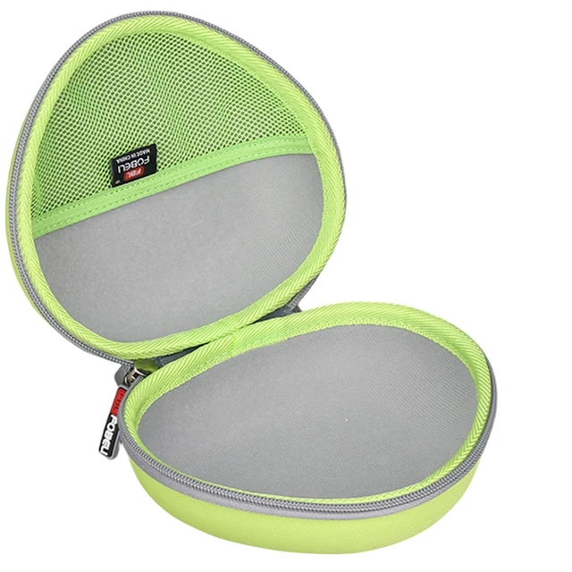 Alt view image 2 of 7 - EVA Kids Headphone Case for JLab/Acer/eKids Teenage Mutant Ninja Hard EVA Shell, Shockproof & Water-Resistant, Double Zipper Closure, Mesh Pocket, Travel Storage Bag, Green+Grey