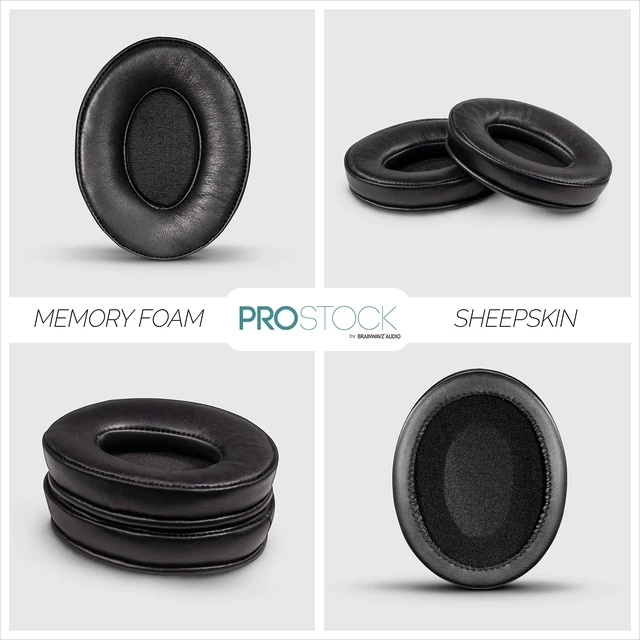 Alt view image 7 of 7 - Sheepskin ProStock ATH M50X Upgraded Earpads, Improves Comfort & Style Without Changing The Sound - Custom Crafted Ear Pad Design for ATH-M50X M50BTX M20X M30X M40X Headphones, Black