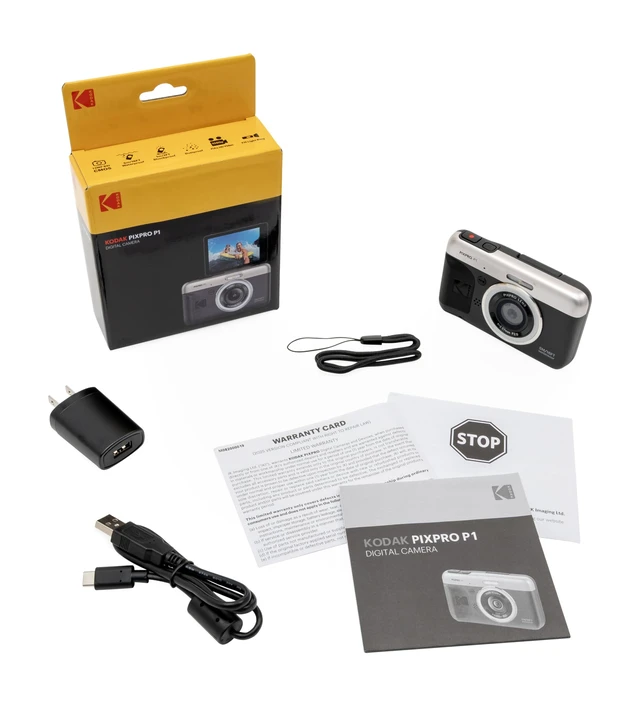 Alt view image 2 of 7 - PIXPRO P1 13MP Waterproof Digital Camera, Black Waterproof Shockproof Dustproof, 180 Degree Tilt Screen for Selfies and Vlogging, 3-Color Ring Light, 1080p Full HD Video
