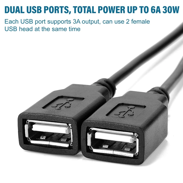 Alt view image 2 of 6 - DC Converter 12V 24V to 5V 6A 30W Dual USB Female DC DC Buck Converter Power Adapter Step Down Module