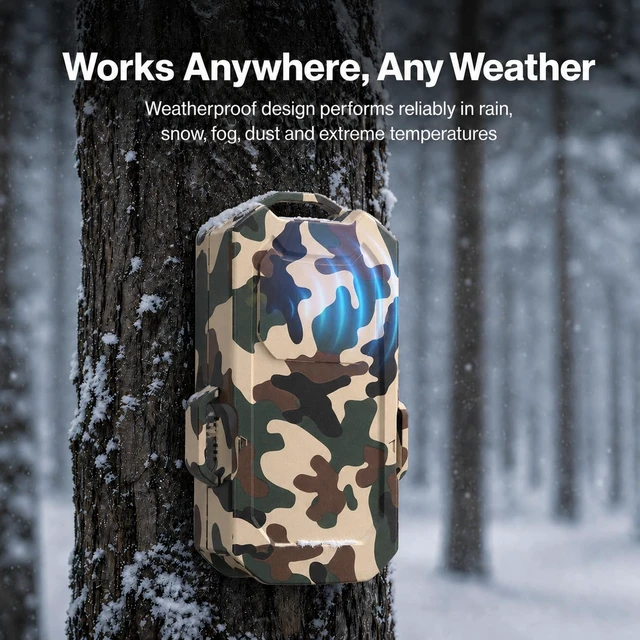 Alt view image 6 of 7 - Wireless Radar Motion Detector Sensor, No Receiver, Desert Camo Add-On Accessory Only1/2 Mile Range, 50ft Detection, Weatherproof, Rechargeable Outdoor Security for Camping Home Driveway