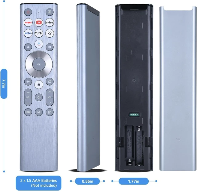 Alt view image 7 of 7 - Replacement Voice Backlit TV Remote Control for Hisense ERF6A80 Compatible with Hisense U6 U7 U8 Series Mini-LED ULED 4K UHD Google Smart TV
