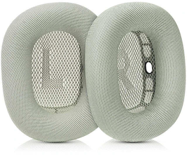 Main image of Ear Cushions for Apple AirPods Max Headphones Replacement Leather Earpads Sweat Proof Ear Cups Cushion Easy to Install with Magnet, Protein Leather and Memory Foam(Silver)