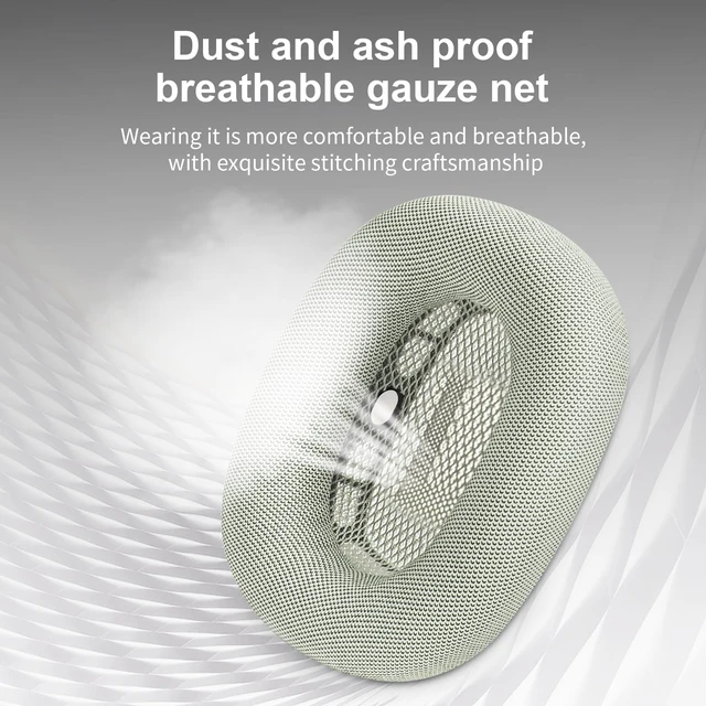 Alt view image 5 of 7 - Ear Cushions for Apple AirPods Max Headphones Replacement Leather Earpads Sweat Proof Ear Cups Cushion Easy to Install with Magnet, Protein Leather and Memory Foam(Silver)