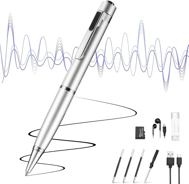 Main image of 64GB Voice Recorder with Playback: Digital Recording Device with Intelligent Noise Reduction for Meetings Lectures Course - Portable Audio Recorder for Student Workplace Use
