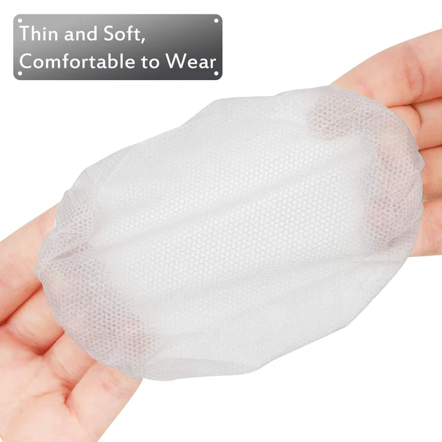 Alt view image 4 of 7 - 200 Pcs Disposable Headphone Ear Covers, M, 8 Cm/ 3.1 Inch, White Non-woven Sanitary Pads for On-ear Headphones, Hygiene Shield for Shared Gear, Sweat-proof, Fits Most Over-ear Headsets