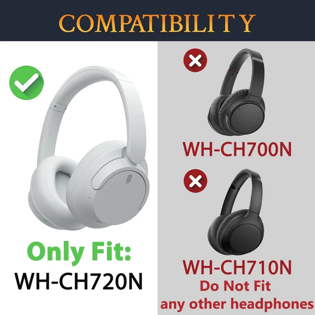 Alt view image 2 of 6 - Headband Hinge Swivel Rotation Joint Pivot Replacement Parts for Sony WH-CH720N(WHCH720N) Noise Canceling Wireless Headphone, Plastic Hanger Bracket Attachment Accessories - White