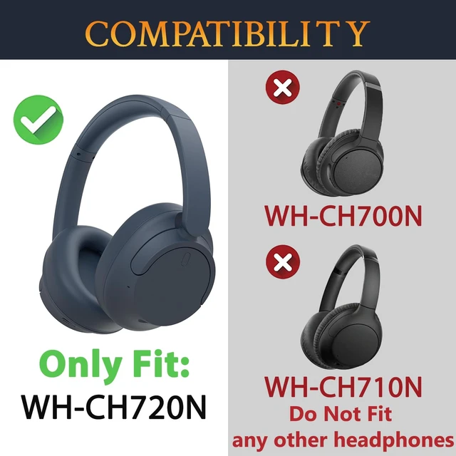 Alt view image 2 of 6 - Headband Hinge Swivel Rotation Joint Pivot Replacement Parts for Sony WH-CH720N(WHCH720N) Noise Canceling Wireless Headphone, Plastic Hanger Bracket Attachment Accessories - Blue
