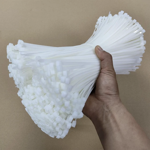 Main image of Zip Ties 1000 pcs 12 inch Cable Zip Ties Heavy Duty, Premium Plastic Wire Ties with 50 LBS Tensile Strength, UV Resistant Cable Ties, Self-Locking White Nylon Tie Wraps Straps for Indoor and Outdoor
