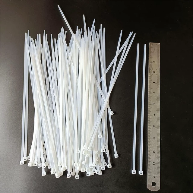 Alt view image 4 of 7 - Zip Ties 1000 pcs 12 inch Cable Zip Ties Heavy Duty, Premium Plastic Wire Ties with 50 LBS Tensile Strength, UV Resistant Cable Ties, Self-Locking White Nylon Tie Wraps Straps for Indoor and Outdoor
