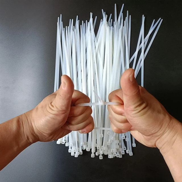 Alt view image 6 of 7 - Zip Ties 1000 pcs 12 inch Cable Zip Ties Heavy Duty, Premium Plastic Wire Ties with 50 LBS Tensile Strength, UV Resistant Cable Ties, Self-Locking White Nylon Tie Wraps Straps for Indoor and Outdoor