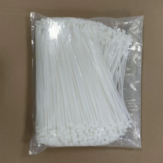 Alt view image 7 of 7 - Zip Ties 1000 pcs 12 inch Cable Zip Ties Heavy Duty, Premium Plastic Wire Ties with 50 LBS Tensile Strength, UV Resistant Cable Ties, Self-Locking White Nylon Tie Wraps Straps for Indoor and Outdoor