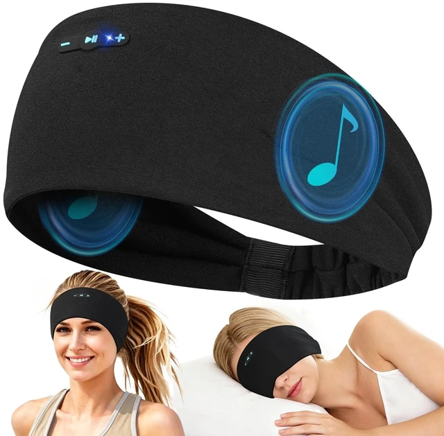Main image of Sleep Headphones Bluetooth 6.0 Stretchable Headband,One Size 200mah cell for 20hr playback, 3.5mm ultra-thin speaker & mic, HD stereo, removable & washable, 2-in-1 sport & sleep headband