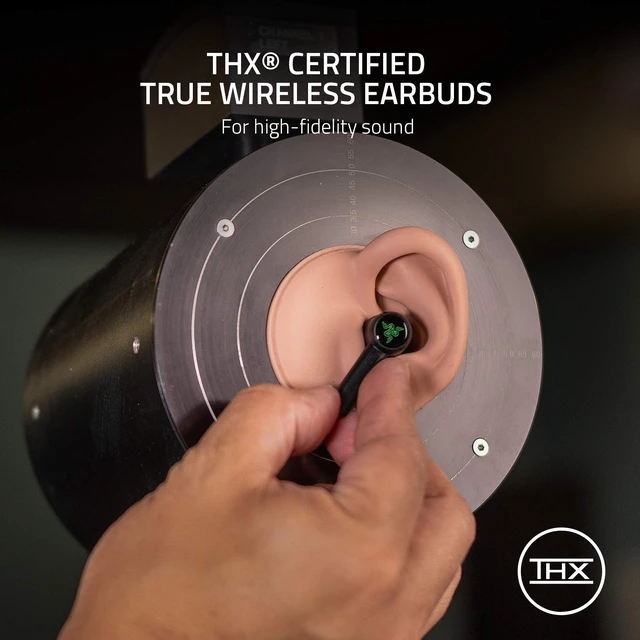 Alt view image 2 of 7 - Hammerhead True Wireless Pro Bluetooth Gaming Earbuds: THX Certified - Advanced Hybrid Active Noise Cancellation - 60ms Low-Latency - Touch Enabled - <20 Hr Battery Life - Classic Black