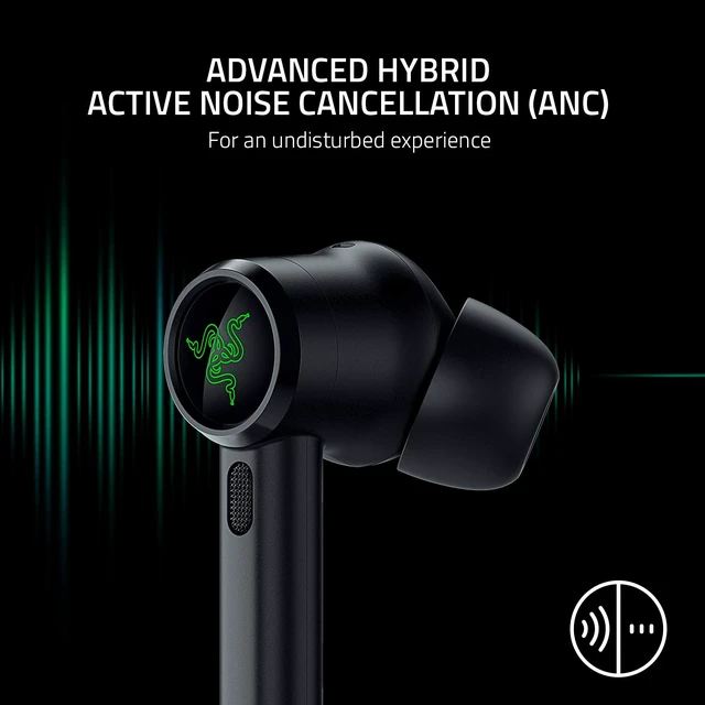 Alt view image 3 of 7 - Hammerhead True Wireless Pro Bluetooth Gaming Earbuds: THX Certified - Advanced Hybrid Active Noise Cancellation - 60ms Low-Latency - Touch Enabled - <20 Hr Battery Life - Classic Black