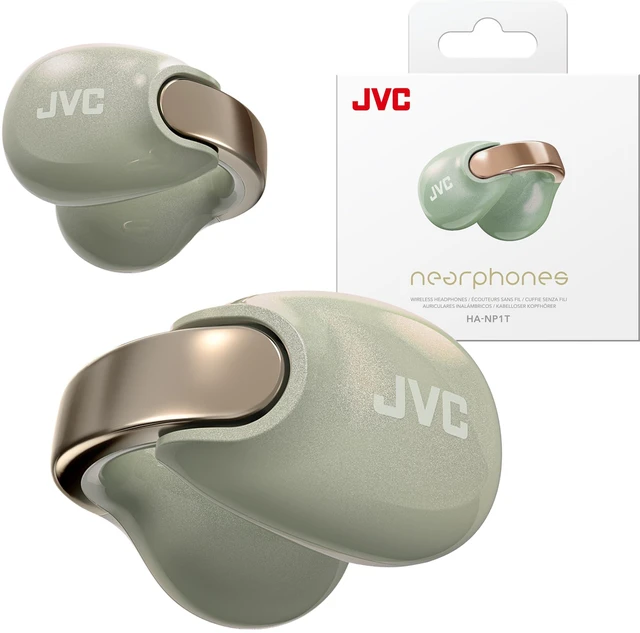 Main image of Nearphones Pearl Edition - Earcuff True Wireless Earbuds with Shiny Arch, Comfortable fit, Multipoint Connection, Bluetooth 5.3, 24H Battery Life - HANP1T-GN (Salty Olive)