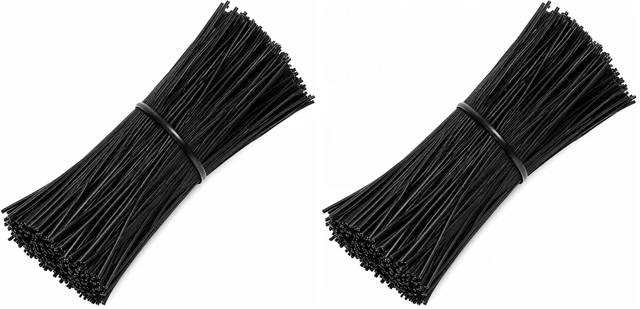 Main image of 1000Pcs 4 Inch Plastic Twist Ties for Bags, Wire Cable Ties for Plants,Breads,Household and Office Use (Pack of 2)