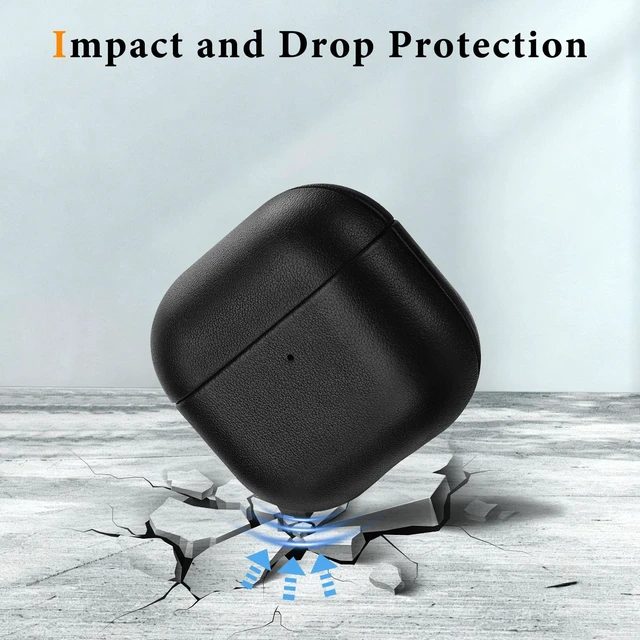 Alt view image 2 of 7 - Genuine Leather AirPods 5 & AirPods 4 Case Compatible with MagSafe Handcrafted Vintage Leather Develops Unique Patina, Shockproof Drop Protection Ideal for Business Commute and Daily Use