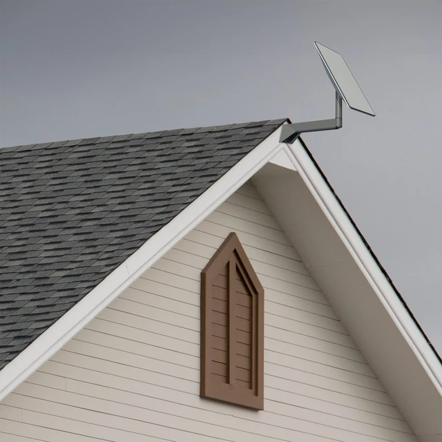Alt view image 7 of 7 - Long Arm Extending Wall Mount Designed for Starlink Gen2, Mount-SLINK2 Gray, Fits Internet Satellite Dish
