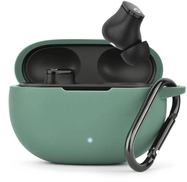 Main image of Silicone Case Compatible with Beats Studio Buds Case 2021 Soft Protective Cover for Beats Wireless Earbuds with Keychain (Cactus Green)