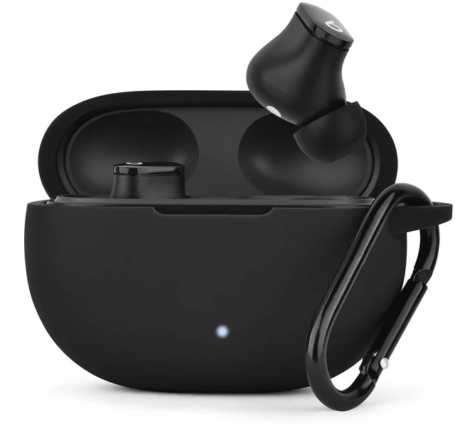 Main image of Silicone Case Compatible with Beats Studio Buds Case 2021 Soft Protective Cover for Beats Wireless Earbuds with KeychainBlack