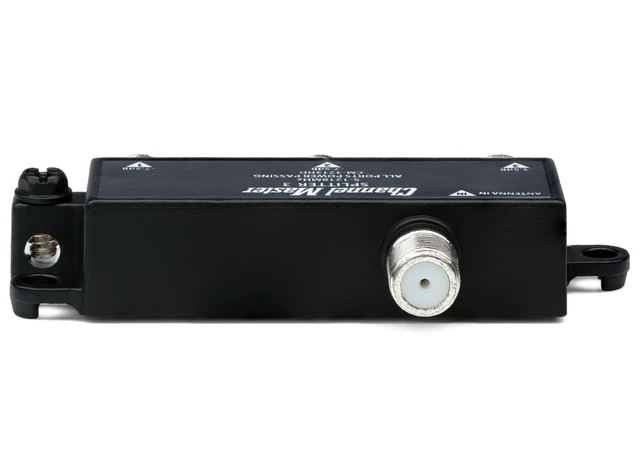 Alt view image 4 of 4 - 3-Way Splitter Distributes Digital HDTV Antenna Signal to 3 TVs, One Input and Three Outputs, Power Passing for Preamplifiers and Boosters, Low-Loss Design, Indoor/Outdoor