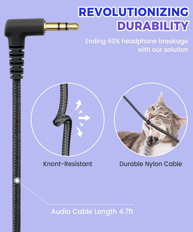 Alt view image 4 of 7 - C3 Foldable Kids Headphones Wired for School Boys Girls 3.5mm Jack On-Ear Head phones for Child Home Airplane Tablet, No Microphones, Adjustable Headband Black