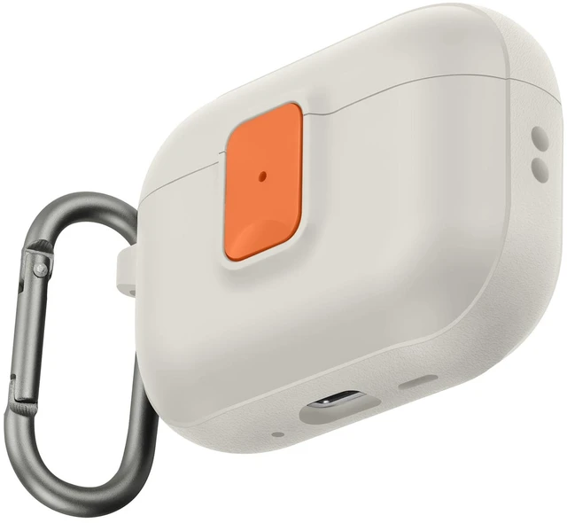 Main image of for AirPods Pro 3 Case, Starlight Orange Compatible with Apple AirPods Pro 3rd Generation Case (2025), Two-Tone Effect, with Safety Lock & Carabiner