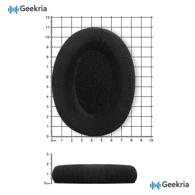 Alt view image 6 of 6 - Comfort Velour Replacement Ear Pads for Sennheiser HD598, HD598SE, HD598CS, HD599 Headphones Ear Cushions, Repair Parts with Video Guide (Black)