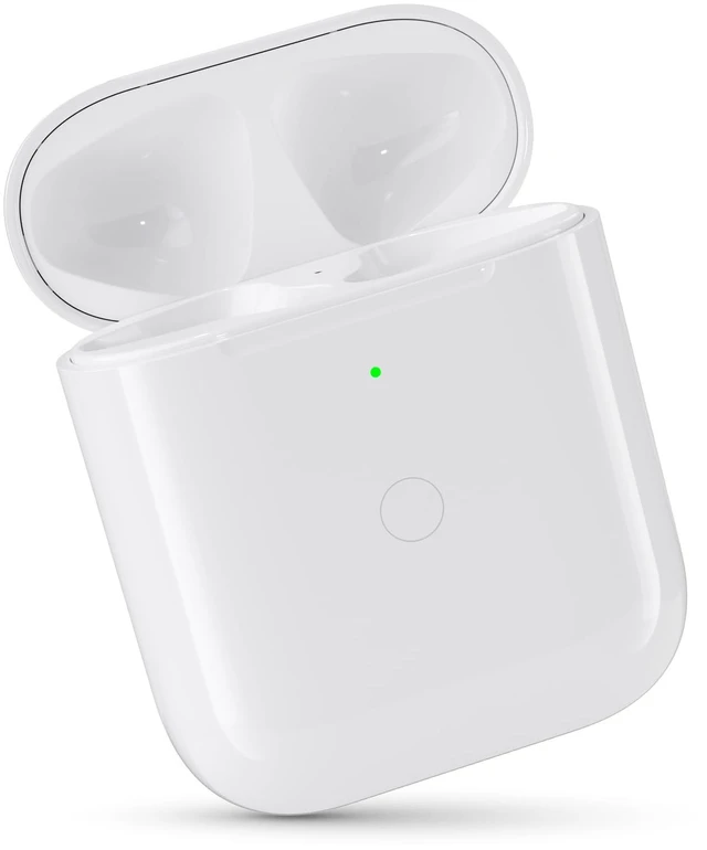 Main image of Wireless airpod Charging case for 1 & 2 Gen Light-ning Port Replacement Charger for AirPods 1st & 2nd Generation with Fast Pairing Sync Button (No Earbuds)