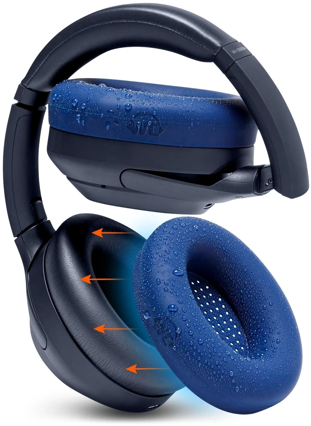 Main image of SweatZ XM4 - Patented Earpad Sweat Covers for Sony WH-1000XM4 Made by Wicked Cushions Made with Premium Silicone, Sweatproof & Easily Washable Navy