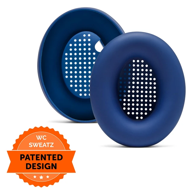 Alt view image 6 of 7 - SweatZ XM4 - Patented Earpad Sweat Covers for Sony WH-1000XM4 Made by Wicked Cushions Made with Premium Silicone, Sweatproof & Easily Washable Navy