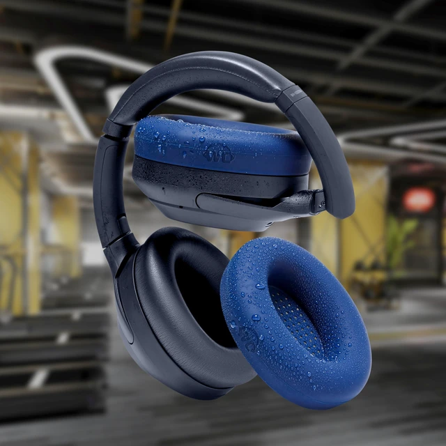 Alt view image 7 of 7 - SweatZ XM4 - Patented Earpad Sweat Covers for Sony WH-1000XM4 Made by Wicked Cushions Made with Premium Silicone, Sweatproof & Easily Washable Navy