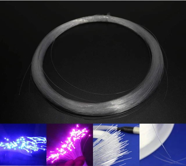 Alt view image 2 of 7 - PMMA Plastic End Glow Fiber Optic Cable 0.25mm(0.01inch) 100m(328ft)/Roll for Star Sky Ceiling All Kind Led Light Engine Driver Source