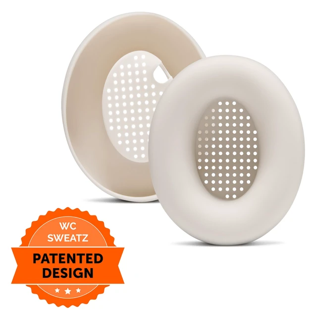 Alt view image 6 of 7 - SweatZ XM4 - Patented Earpad Sweat Covers for Sony WH-1000XM4 Made by Wicked Cushions Made with Premium Silicone, Sweatproof & Easily Washable Beige
