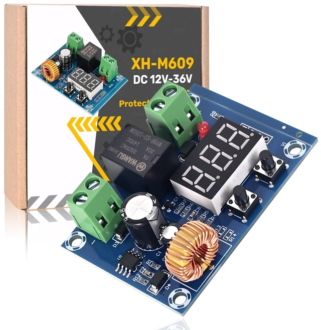 Main image of 6pcs 12V-36V DC Voltage Protection Module Digital Low Voltage Protector Disconnect Switch Over Discharge Protection Module