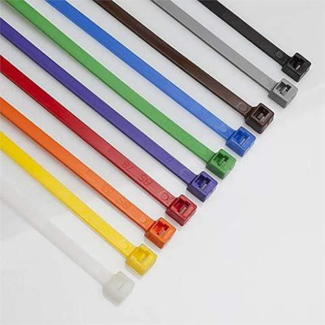 Alt view image 3 of 7 - 4 Inch length, 18lb Small size Self Locking Nylon Cable Zip Ties -1000 Piece (orange)