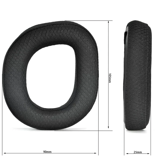 Alt view image 3 of 7 - Mesh Fabric Earpads for Turtle Beach Stealth 700 Gen 3 Headset Replacement Stealth 700 Gen3 Ear Pads and MIC Foam, High-Density Noise Cancelling Foam