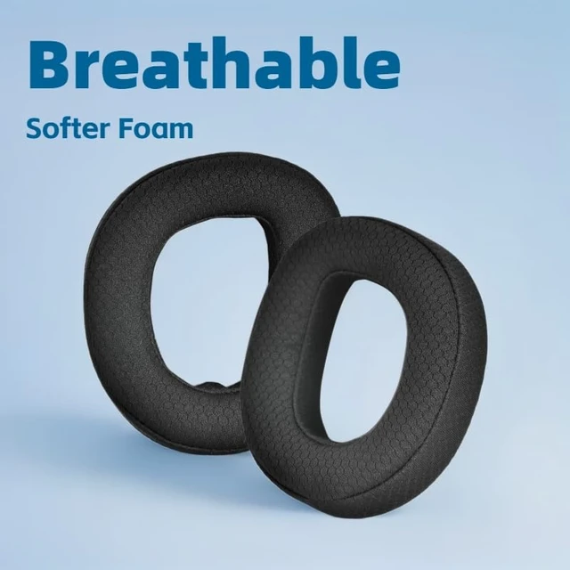 Alt view image 5 of 7 - Mesh Fabric Earpads for Turtle Beach Stealth 700 Gen 3 Headset Replacement Stealth 700 Gen3 Ear Pads and MIC Foam, High-Density Noise Cancelling Foam