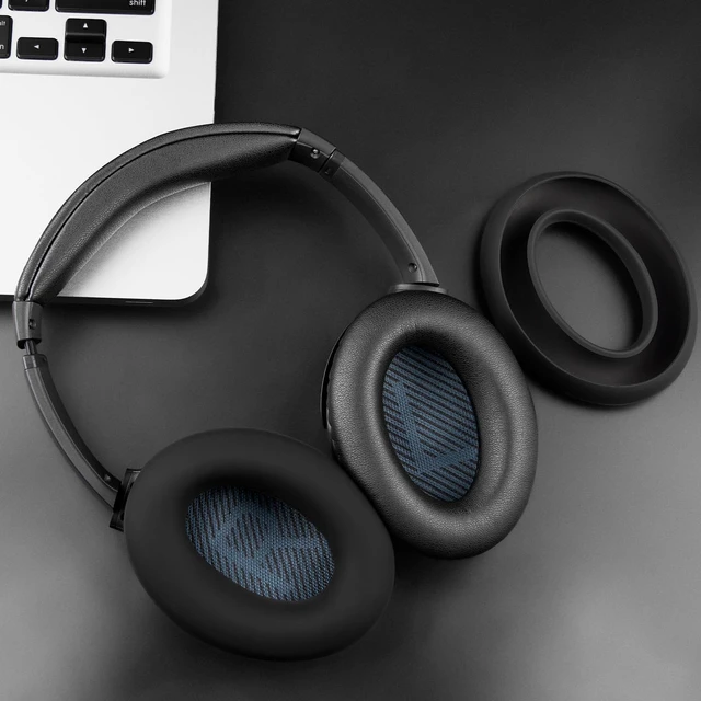 Alt view image 4 of 7 - Replacement Kit for Bose SoundLink AE2 (Model BA2) - Black (Ear Pads Cushions+Headband+Silicone Sweat Cover) for SoundLink Around-Ear II Headphones