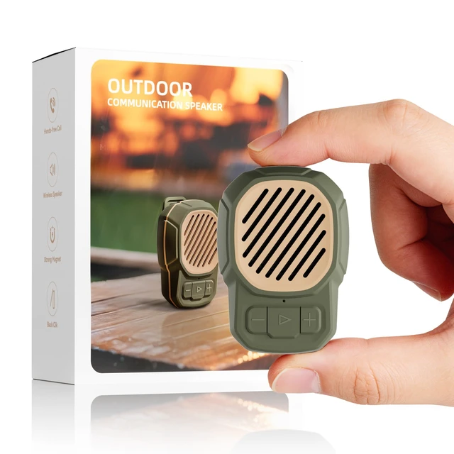 Main image of Wearable Bluetooth Speaker, Magnetic Clip on Mini Speaker, TWS Built-in Mic Small Portable Speaker, IPX6 Waterproof, 2.2oz, 5.4 Bluetooth, Hands-Free Call, Gifts for Men Women, Outdoor Indoor Golf