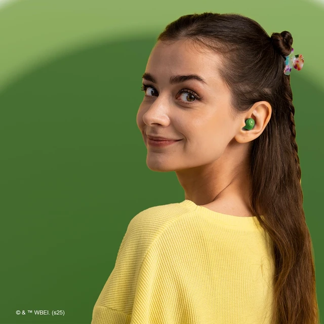 Alt view image 7 of 7 - Rick and Morty Portal Wireless Bluetooth Earbuds with Charging Case, Built-in Mic, 30 Hr Playtime, Officially Licensed Rick and Morty Gifts for Men, Women, Teens and All Fans (Pickle Rick)