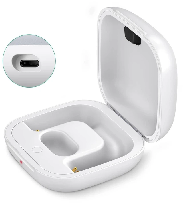 Main image of Charging Case Replacement Compatible with Powerbeats Pro Charger with Bluetooth Pairing Sync Button & 700mAh Built-in Battery (Not Include Power Beats Earbuds) White