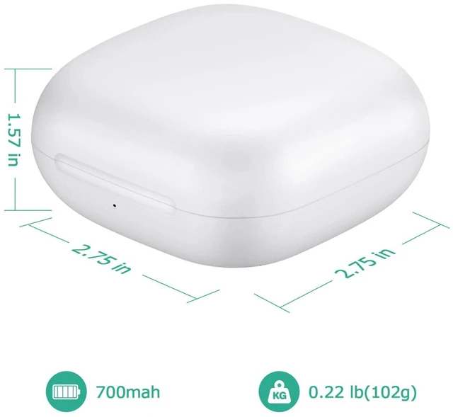 Alt view image 5 of 7 - Charging Case Replacement Compatible with Powerbeats Pro Charger with Bluetooth Pairing Sync Button & 700mAh Built-in Battery (Not Include Power Beats Earbuds) White