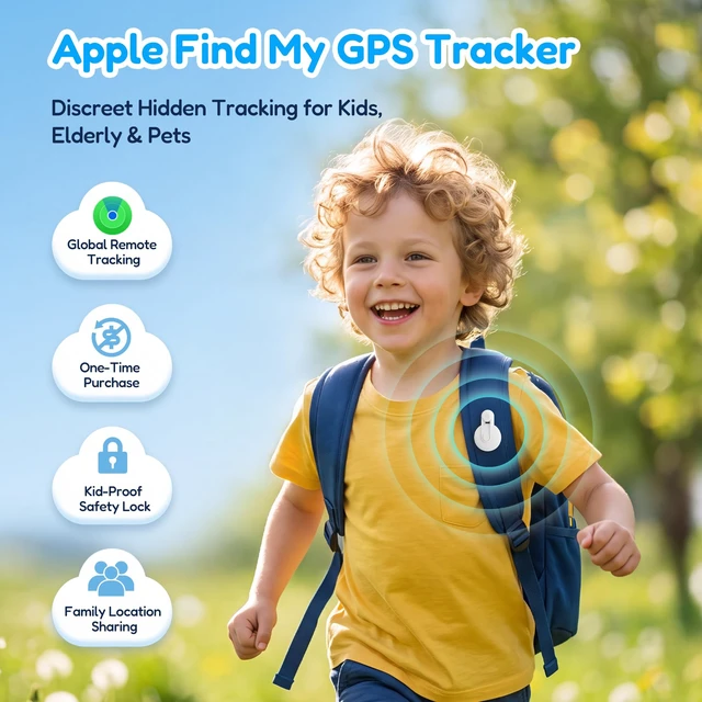 Alt view image 2 of 7 - Otag GPS Tracker for Kids, Bluetooth Child Tracker & Tracking Device 2 Pack for Children Safety, Key Finder Pet Backpack Locator, Find My App Compatible iPhone iPad iOS Devices, No Monthly Fee