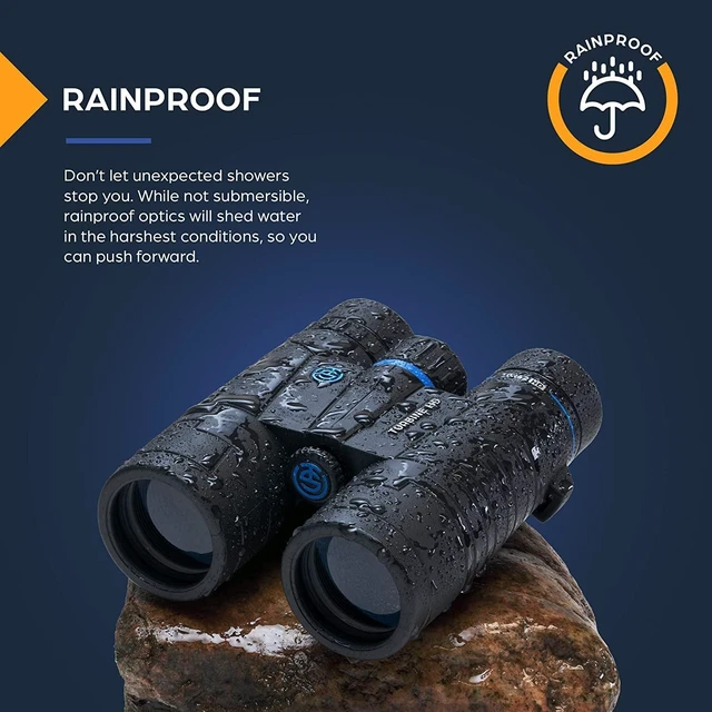 Alt view image 4 of 6 - TSO Turbine HD 10x42 Roof Prism Binoculars for Adults, HD Glass with Multi-Coated Optics, 15.5mm Long Eye Relief, Rainproof Binoculars for Bird Watching, Hunting, Hiking, Travel & Wildlife Viewing
